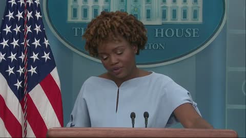 White House press secretary Karine Jean-Pierre holds briefing