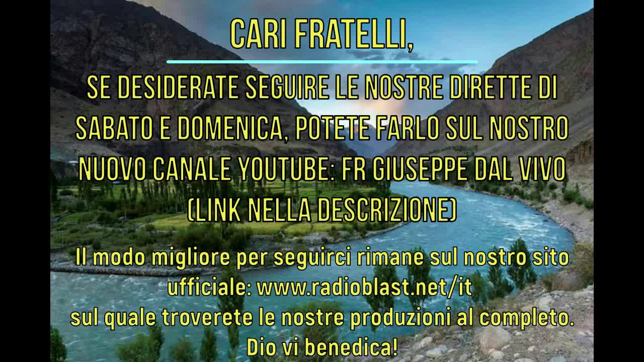 Seguite le dirette su questo canale youtube!