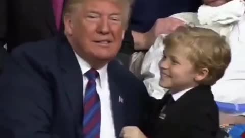 Young man meets Trump