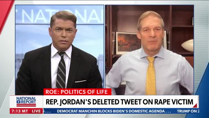 Newsmax Host Presses Jim Jordan On 10-Year-Old Rape Victim, Rape Exceptions