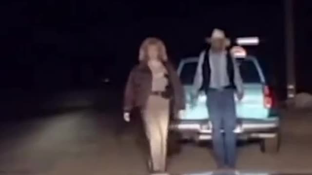 dancing cowboy traffic stop