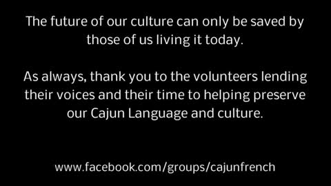 Cajun French - Months of the year