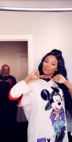 Father Accompanying His Daughter Caught While Dancing Live