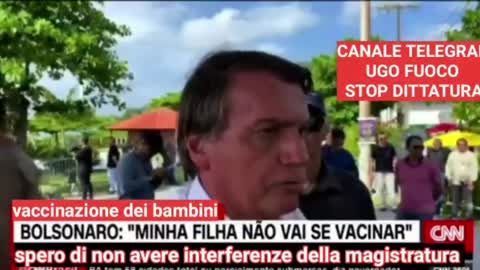 BOLSONARO: 'MIA FIGLIA NON SARÀ VACCINATA'