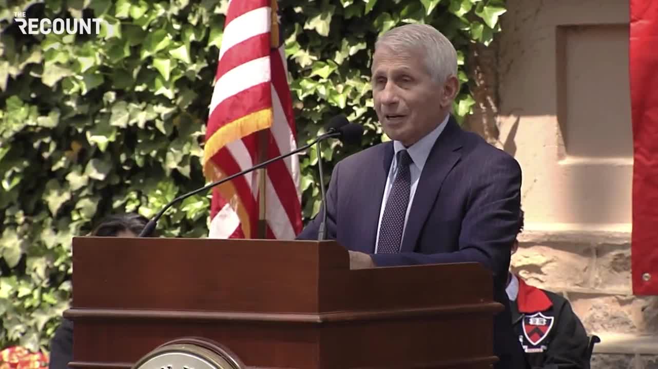 Fauci Lectures Himself During Princeton Commencement Address