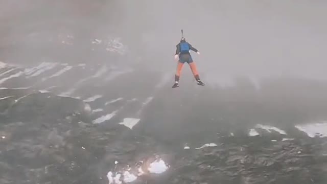 jump off the mountain beautiful scenery