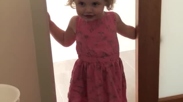 Suspense against a baby