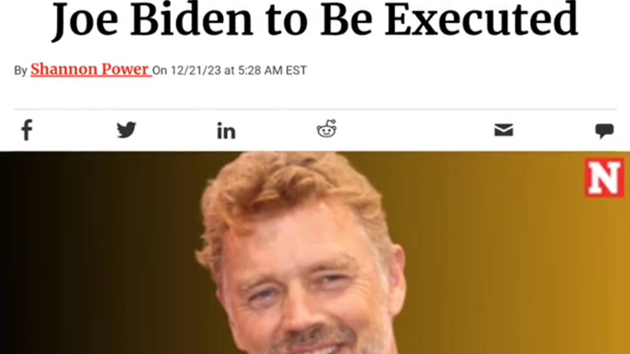 JOHN SCHNEIDER CALLS FOR JOE BIDEN TO BE EXECUTED