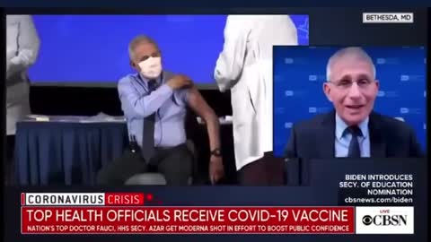 Fauci - wrong arm injection