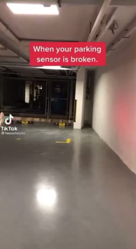 When you’re parking sensor is broken