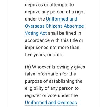 laws to protect voters