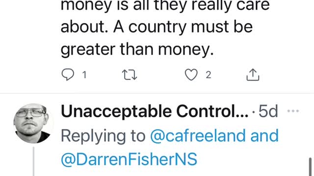 Freeland is delusional