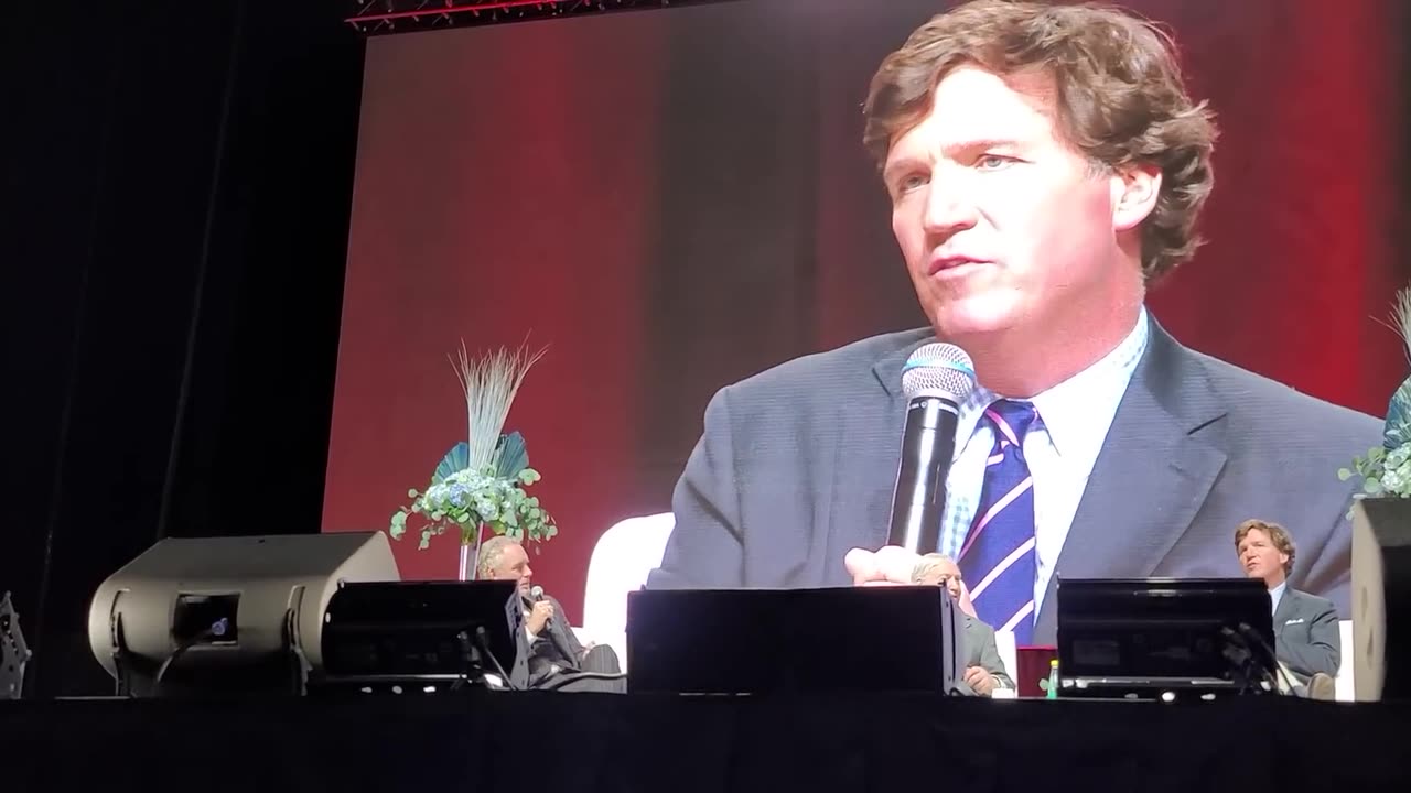 Tucker Carlson, Conrad Black, and Jordan Peterson in Alberta