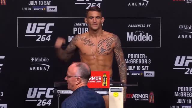 UFC 264: Poirier vs McGregor 3 Weigh-in | July 10th 2021