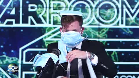 Owen Shroyer Sets World Record For Most Masks Worn At A Time