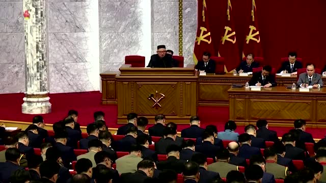 Kim: NK's food "tense" due to pandemic, typhoon