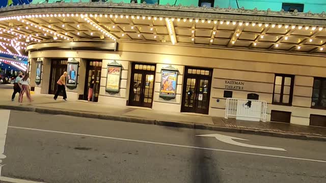 Street preaching Eastman Theatre