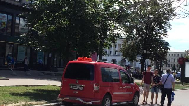 Main street in Kyiv city, harmonic and attractive