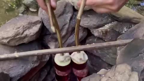 Eggplant kebab in the stone quarry - Taş Ocakta Patlıcan Kebabı