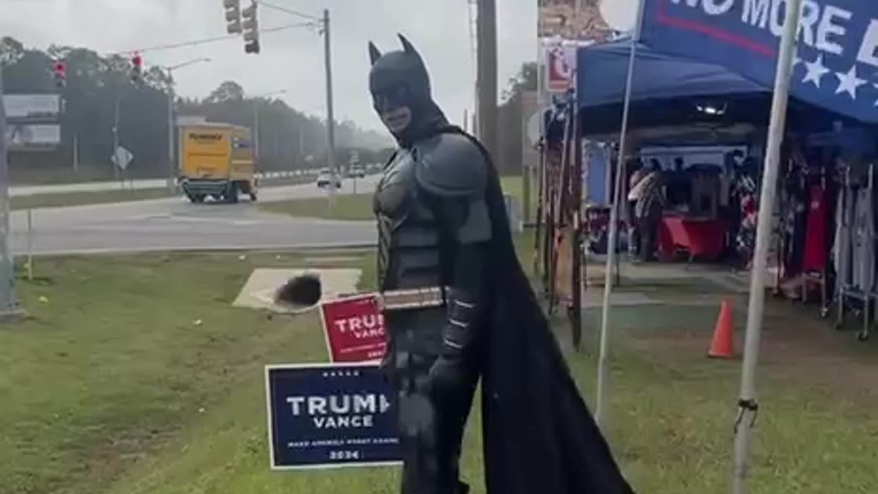 Batman out for Trump