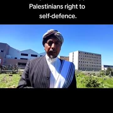 Renowned Islamic scholar Shaykh Ebrahim Gabriels strongly defend PALESTINIANS RIGHTS