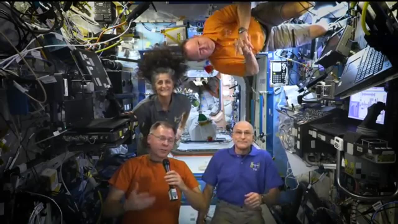 Space Station Astronauts Deliver a Thanksgiving Message for 2024