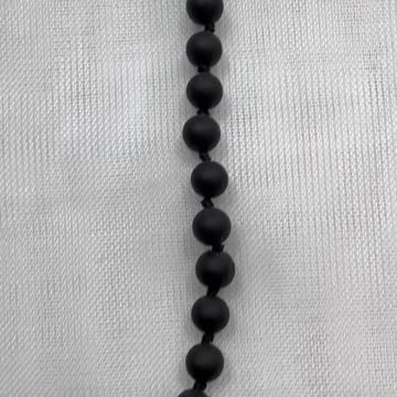 Handmade + Knotting Unique Initial Necklace with Matte Onyx, CZ Letter G