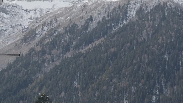 Footage Of Snow Capped Mountain