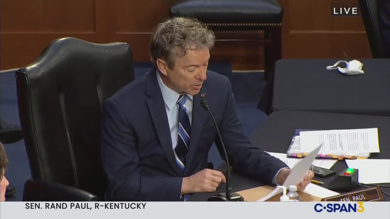 Rand Paul Corners Biden's Transgender Nominee Over Genital Mutilation