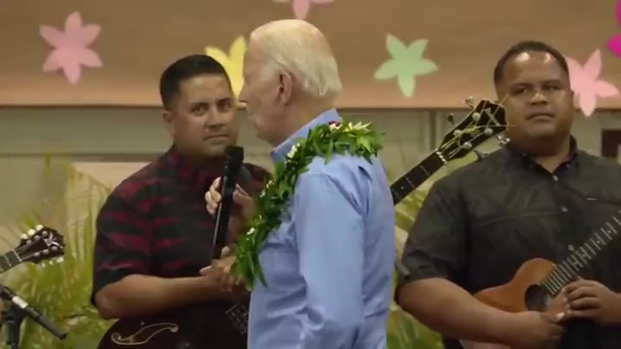 Biden compared a small kitchen fire he once had in his home, to thousands of Maui residents losing