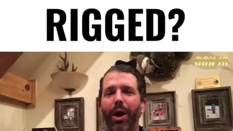 Don Jr. Is it all rigged?