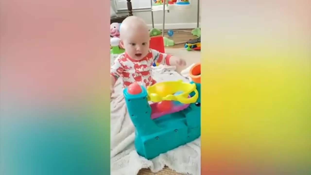 Try Not To Laugh Cute Babies Reacts on Toys 2024