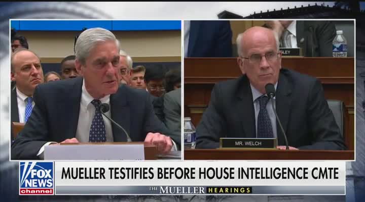 Mueller Hearing: Mueller trips up on the word collusion when questioned by Welch