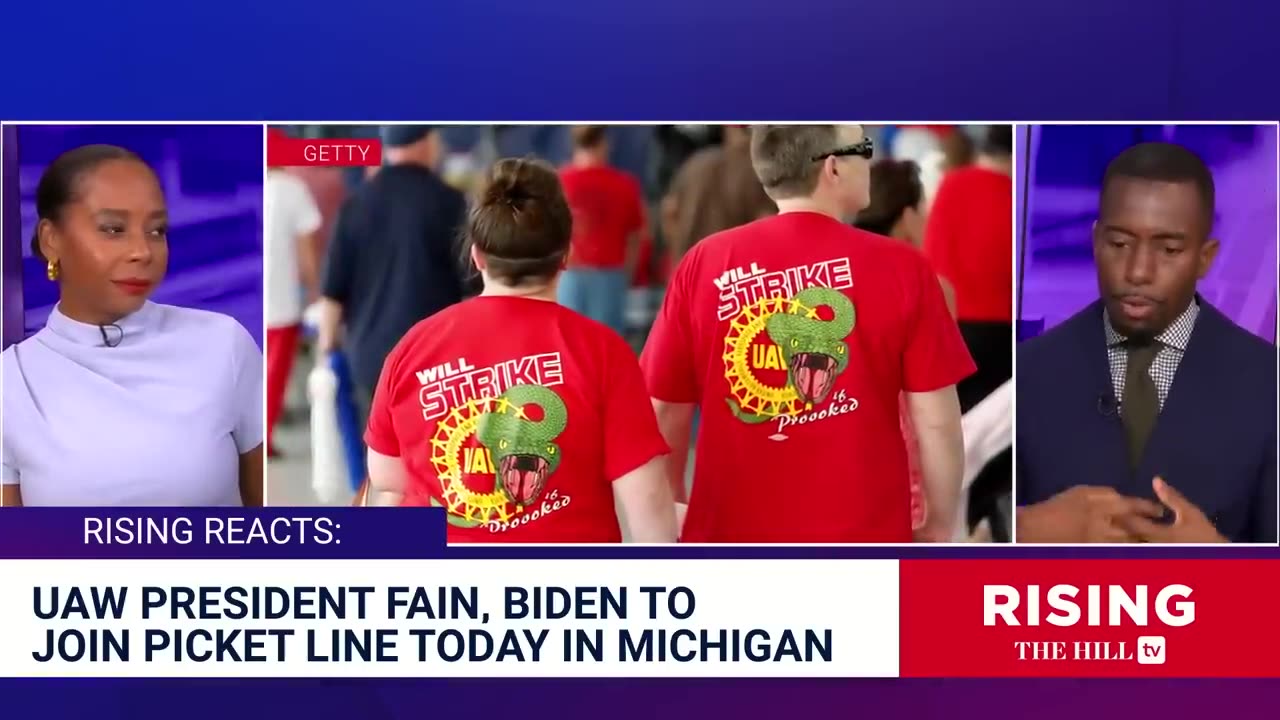 TODAY: Biden JOINS STRIKERS On UAW Picket Line, TRUMP BLASTS Move