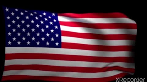1 minute 3d waving USA FLAG!