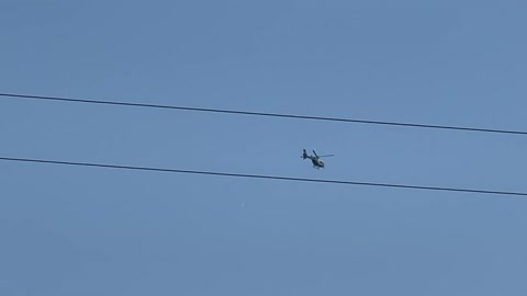 HELICOPTER OVER PLAQUEMINE LOUISIANA USA