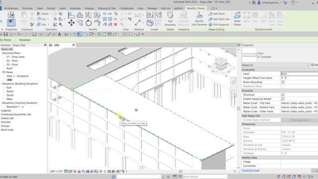 REVIT STRUCTURE 2022 LESSON 23 - HOW TO CREATE SLOPE SLAB