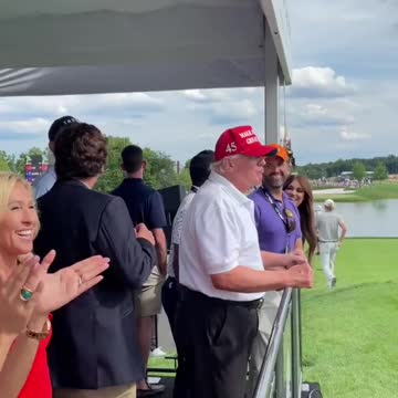 Trump Gets Warm Welcome At Golf Event As Crowd Starts EPIC "Let's Go Brandon" Chant