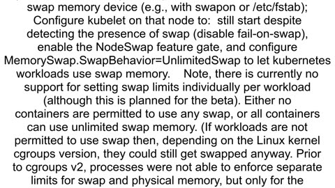 How to add swap memory in kubernetes pods