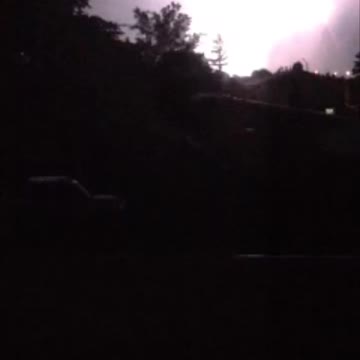 Strong thunder storm