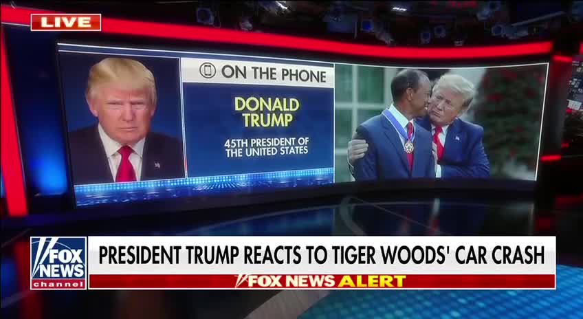 Trump discusses Tiger Woods with Katie Pavlich