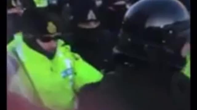 an Elderly Woman Called for Peace and Love Before Being Trampled by the Police.