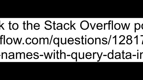 How to get column names with query data in sqlite3