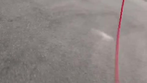 Guy on skates pulled by car falls on face