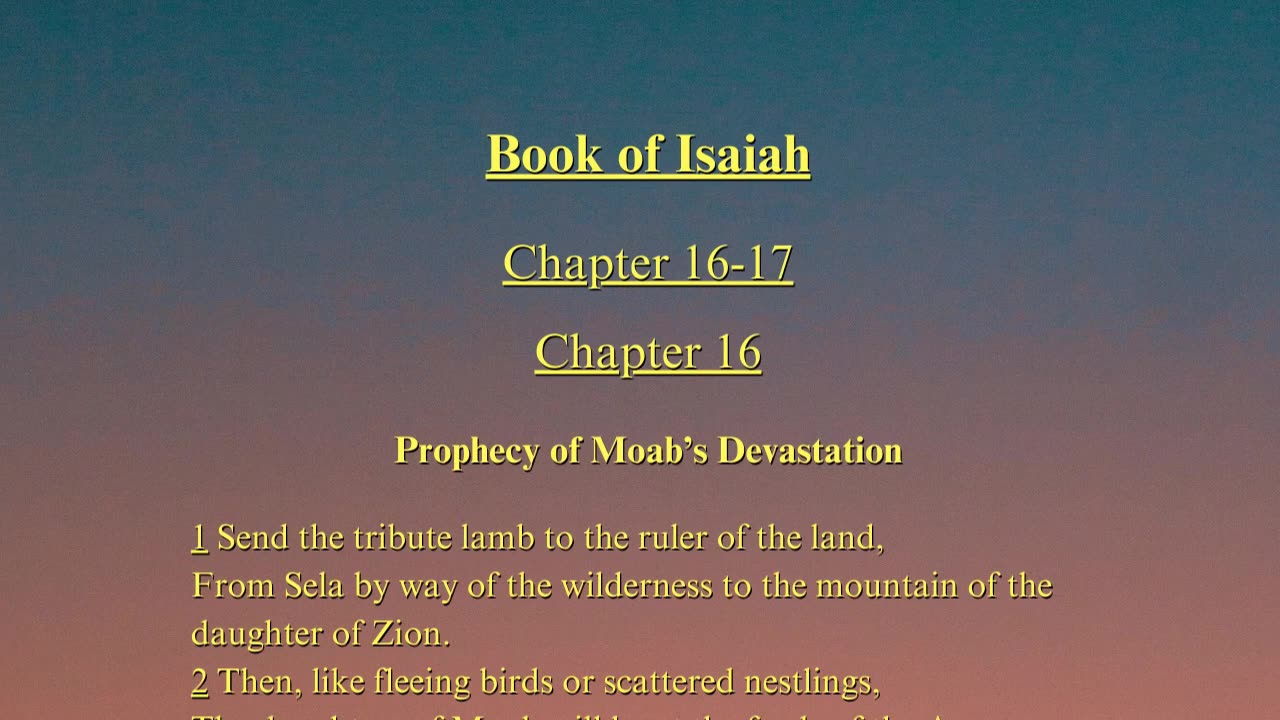 Christian Meme Video: Isaiah Chapters 16 and 17 (06/30/2024)