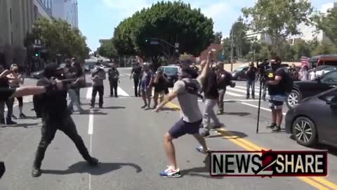 Patriots take on Antifa Part 3 LA CITY HALL