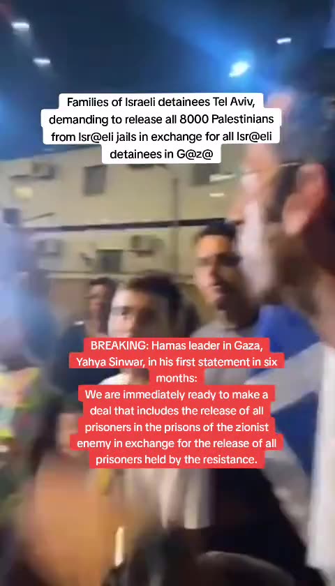 ISRAELI FAMILIES DEMAND PRISONER SWAP FROM THEIR GOVERMENT