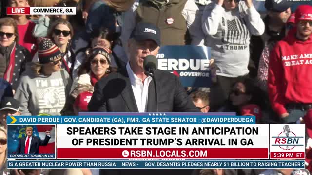 WATCH: Senator David Perdue's Full Speech at Save America Rally in Commerce, GA 3/26/22