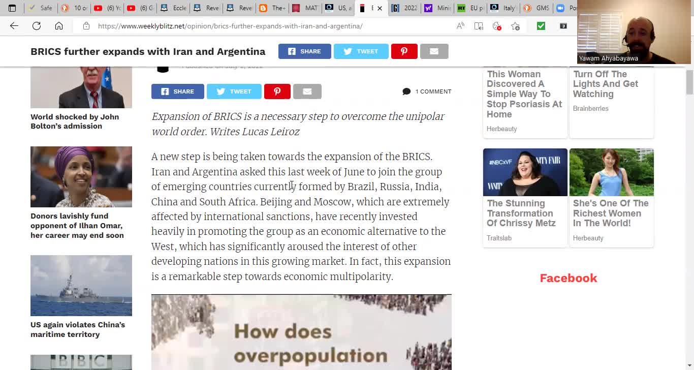 The collapsing geopolitical hegemony of our oppressor's kingdom