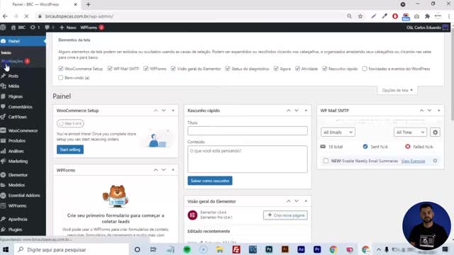 WordPress Loja Virtual - Elementor Pro (WooCommerce) - O Site Certo